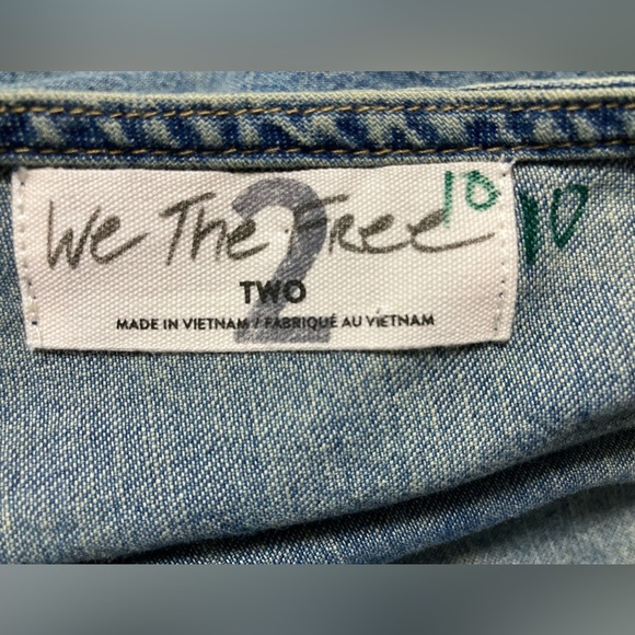 We the Free Reckless Bell-Sleeve Denim Mini - Size 2 - Picture 10 of 10